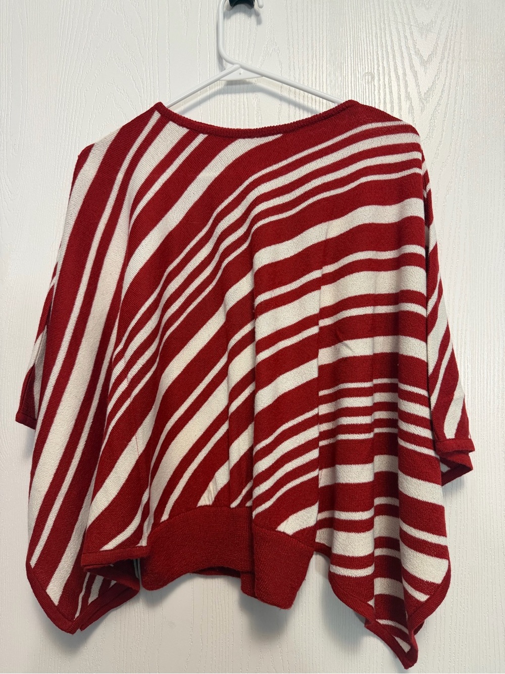 Red and White Striped Women’s Sweater